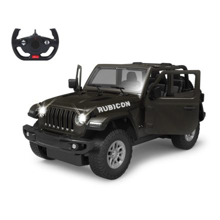 Deluxe távírányítós kisautó - Jeep Wrangler JL 1:14, fekete 405180 Jamara