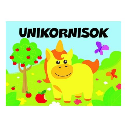 Pancsolókönyv szivaccsal - Unikornis