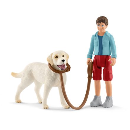 Schleich 42478 Séta labrador retrieverrel