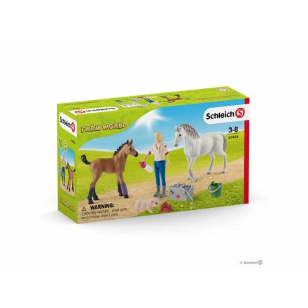 Schleich 42486 Orvoslátogatás kancánál és csikóknál