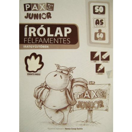 Pax Junior Írólap 10-50 Félfamentes A/5 50 ív/csomag