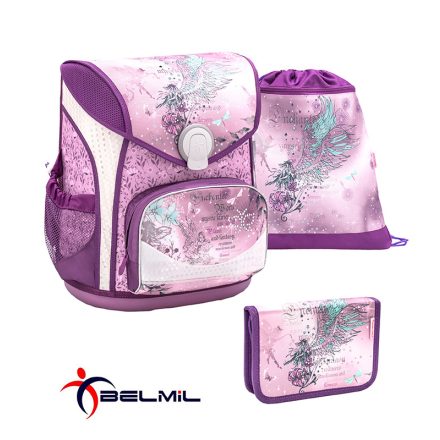 Belmil Merevfalú Iskolatáska Szett Cool Bag 405-42 Magical World Tolltartóval Tornazsákkal