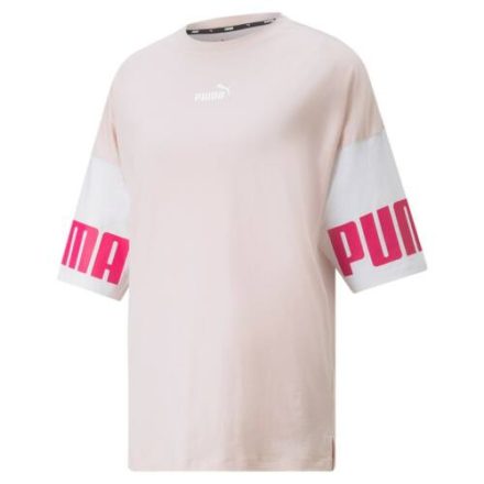 Puma női póló Power Colorblock Tee Chalk Pink