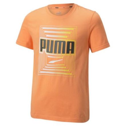 Puma gyerek póló Alpha Graphic Tee B Deep Apricot