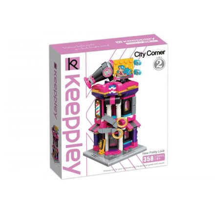 QMAN® C0111 Keeppley | lego-kompatibilis építőjáték | 358 db építőkocka | Fodrász Ház