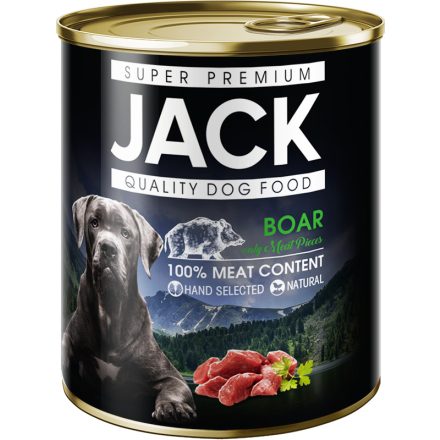 Jack konzerv vadhús 800g kutya