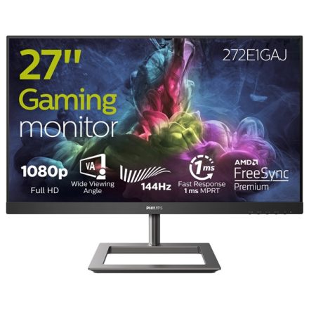 Mon Philips 27" 272E1GAJ/00 gaming monitor -  WLED VA LCD - E-line