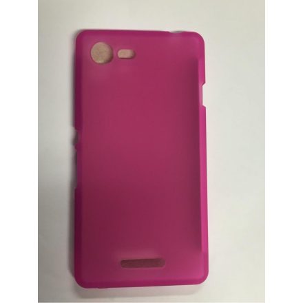 Sony Xperia E3 D2203 pink matt szilikon tok