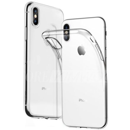 Huawei P40 Lite E / Y7P hátlap tok, szilikon tok, átlátszó, 1mm, Slim