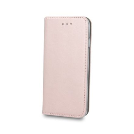 Huawei P40 telefon tok, könyvtok, notesz tok, oldalra nyíló tok, mágnesesen záródó, rose gold, Smart Magnetic