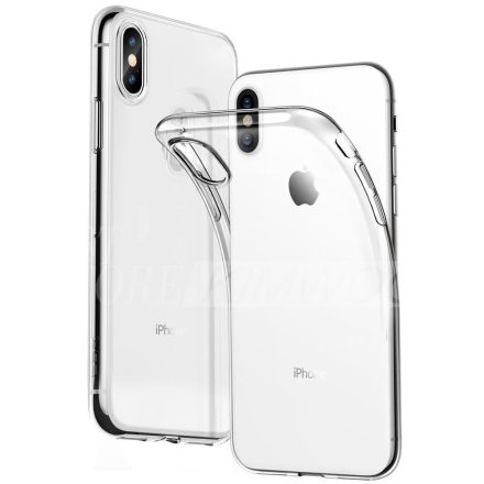 Huawei P40 Lite 5G hátlap tok, szilikon tok, átlátszó, 1mm, Slim