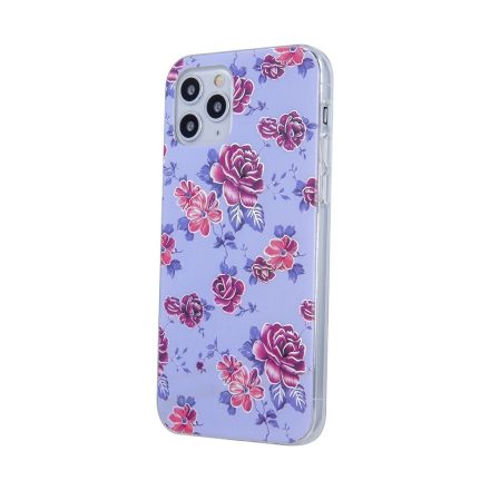 Motorola Moto E20 4G hátlap tok, szilikon tok, TPU tok, Flowers 2 mintás, Ultra Trendy