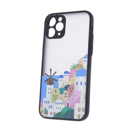 Samsung Galaxy S21 FE szilikon tok, hátlap tok, TPU tok, fekete, SM-G990, Ultra Trendy city 3