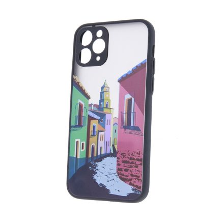 Samsung Galaxy S21 FE szilikon tok, hátlap tok, TPU tok, fekete, SM-G990, Ultra Trendy city 4