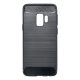 Carbon Fiber Samsung G960 Galaxy S9 fekete szilikon tok (Forcell)