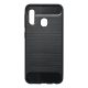 Carbon Fiber Samsung A202 Galaxy A20e fekete szilikon tok (Forcell)