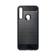 Carbon Fiber Huawei Y6P fekete szilikon tok (Forcell)