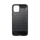 Carbon Fiber iPhone 13 (6,1") fekete szilikon tok