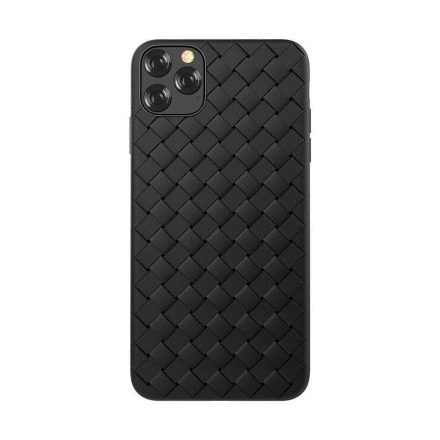 Devia Woven iPhone 11 Pro (5,8") fekete szilikon hátlap tok