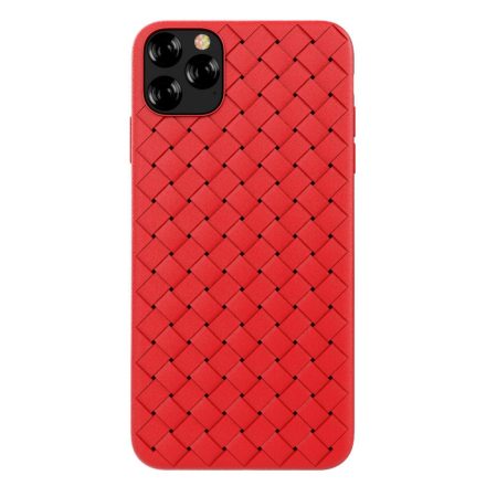 Devia Woven iPhone 11 Pro (5,8") piros szilikon hátlap tok