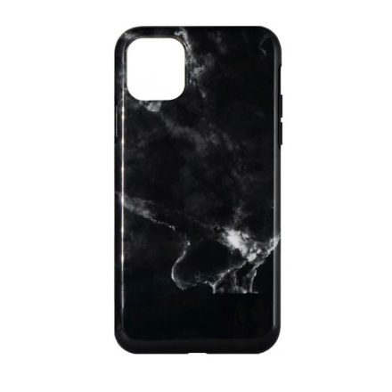 Devia Marble iPhone 11 Pro Max 2019 (6,5") fekete márvány mintás hátlap tok