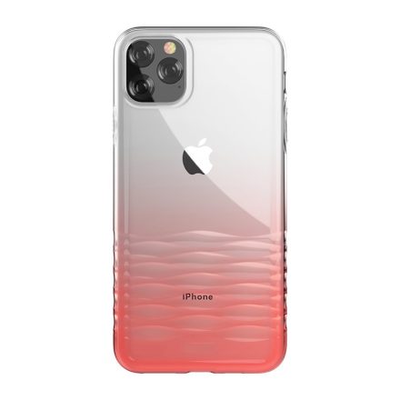 Devia Ocean iPhone 11 Pro (5,8") átlátszó piros átmenetes hátlap tok