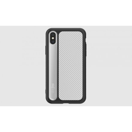 Dotfes G06 iPhone X XS (5,8") fekete-ezüst prémium hátlap tok