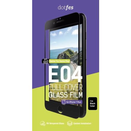 Dotfes E04 iPhone 6 6S (4,7") fehér 3D előlapi prémium üvegfólia