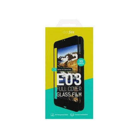 Dotfes E03 Samsung G973 Galaxy S10 fekete 3D előlapi prémium üvegfólia "kivágott"