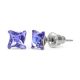 Jazzy lila Swarovski® kristályos fülbevaló - Twister Tanzanite