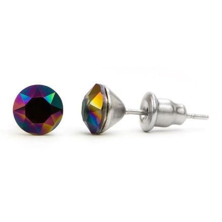 Jazzy színes Swarovski® kristályos fülbevaló - Rainbow Dark