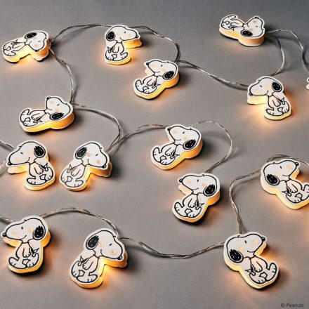 PEANUTS LED égősor Snoopy 20égő