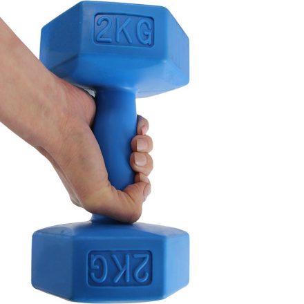 Kézisúlyzó cementes Aktivsport 2 kg kék