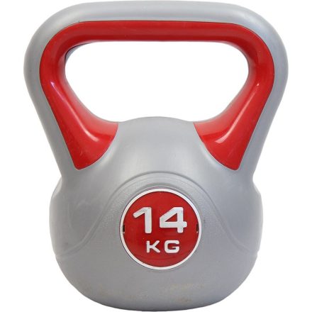 Aktivsport kettlebell 14 kg műanyag bevonattal