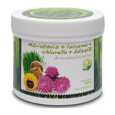 Máriatövis + Lucuma + Búzafű + Chlorella, 300g