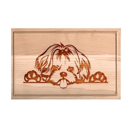 Shih-tzu vágódeszka - kicsi