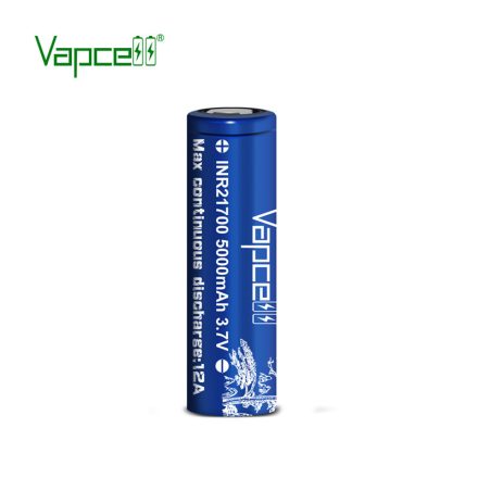 Vapcell 5000mah 12A tölthető 21700 li-ion akkumulátor