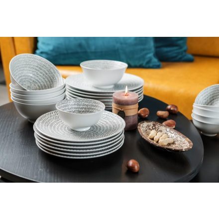 BALI 30 RÉSZES MODERN DESIGN PORCELÁN ÉTKÉSZLET 6 SZEMÉLYRE