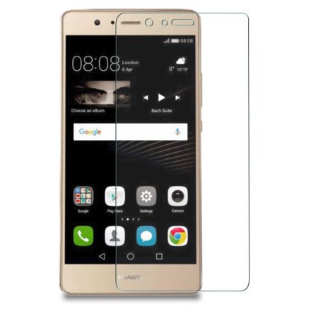 Huawei P9 Lite, Kijelzővédő fólia, ütésálló fólia (az íves részre NEM hajlik rá!), Tempered Glass (edzett üveg), Clear