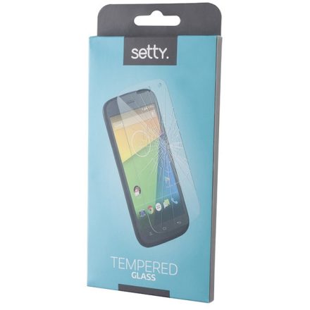 Microsoft Lumia 535, Kijelzővédő fólia, ütésálló fólia, Tempered Glass (edzett üveg), Setty, Clear