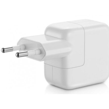 Hálózati töltő adapter, 5V / 2400 mAh, USB aljzat, Apple, fehér, gyári