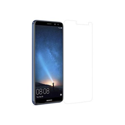 Huawei Mate 10 Lite, Kijelzővédő fólia, ütésálló fólia (az íves részre NEM hajlik rá!), Tempered Glass (edzett üveg), Clear