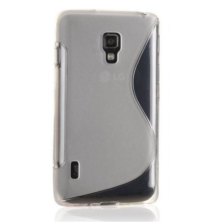 LG Optimus L7 II P715, TPU szilikon tok, S-Line, átlátszó