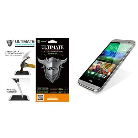 HTC One M8, Kijelzővédő fólia, ütésálló fólia, Tempered Glass (edzett üveg), Clear