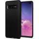 Samsung Galaxy S10 Plus SM-G975, TPU szilikon tok, Spigen Liquid Air, háromszög minta, fekete