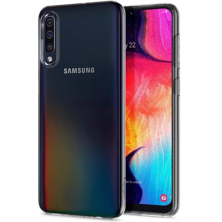 Samsung Galaxy A50 / A50s / A30s, TPU szilikon tok, Spigen Liquid Crystal, átlátszó