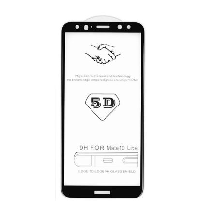 Samsung Galaxy S20 / S20 5G SM-G980 / G981, Kijelzővédő fólia, ütésálló fólia (az íves részre is!), Tempered Glass (edzett üveg), ujjlenyomat leolvasó kivágással, fekete