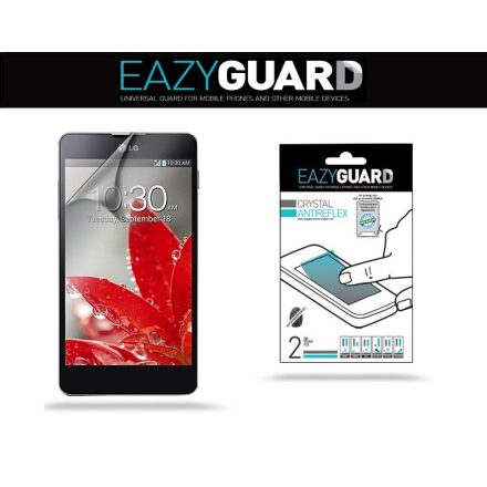 LG Optimus G E975, Kijelzővédő fólia, Eazy Guard, Clear Prémium / Matt, ujjlenyomatmentes, 2 db / csomag