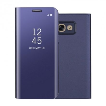 Samsung Galaxy A70 / A70s SM-A705F / A707F, Oldalra nyíló tok, hívás mutatóval, Smart View Cover, lila (utángyártott)