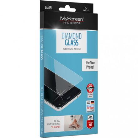 LG K8, Kijelzővédő fólia, ütésálló fólia (az íves részre NEM hajlik rá!), MyScreen Protector, Diamond Glass (Edzett gyémántüveg), Clear